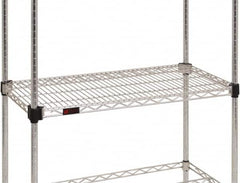 Eagle MHC - 42" Wide, 14 High, Open Shelving Accessory/Component - Steel Chrome Plated, Chrome Finish, Use with Eagle MHC Shelving - Americas Industrial Supply