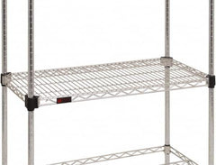 Eagle MHC - 30" Wide, 21 High, Open Shelving Accessory/Component - Steel Chrome Plated, Chrome Finish, Use with Eagle MHC Shelving - Americas Industrial Supply