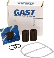 Gast - 9 Piece Air Compressor Repair Kit - For Use with Gast 0323/0523 Oil-Less "Q" Models with Internal Filtration - Americas Industrial Supply