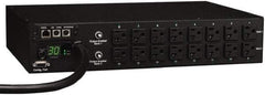 Tripp-Lite - 16 Outlets, 120 VAC30 Amps, 12' Cord, Power Outlet Strip - Rack Mount, 5-15/20R NEMA Configuration, 19" Strip - Americas Industrial Supply