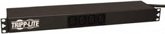 Tripp-Lite - 14 Outlets, 200/240 Volts, 20 Amps, 12' Cord, Power Outlet Strip - Rack Mount, 5-15/20R NEMA Configuration, 19" Strip - Americas Industrial Supply
