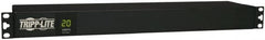 Tripp-Lite - 12 Outlets, 120 VAC20 Amps, 15' Cord, Power Outlet Strip - Rack Mount, 5-15/20R NEMA Configuration, 19" Strip - Americas Industrial Supply