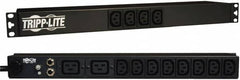 Tripp-Lite - 14 Outlets, 100/240 Volts, 20 Amps, 10' Cord, Power Outlet Strip - Rack Mount, C13/C20 NEMA Configuration, 19" Strip - Americas Industrial Supply
