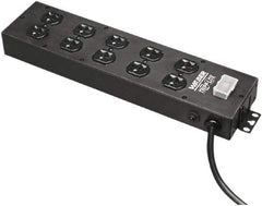 Tripp-Lite - 8 Outlets, 120 VAC15 Amps, 15' Cord, Power Outlet Strip - Keyhole, Tab Mount, 5-15 NEMA Configuration, 17-1/2" Strip - Americas Industrial Supply
