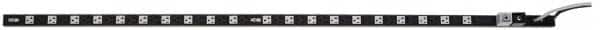 Tripp-Lite - 40 Outlets, 120 VAC20 Amps, 10' Cord, Power Outlet Strip - Rack Mount, 5-15/20R NEMA Configuration, 70" Strip - Americas Industrial Supply