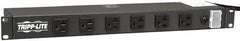 Tripp-Lite - 12 Outlets, 120 VAC20 Amps, 15' Cord, Power Outlet Strip - Rack Mount, 5-15/20R NEMA Configuration, 9" Strip - Americas Industrial Supply