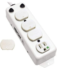 Tripp-Lite - 4 Outlets, 120 VAC15 Amps, 15' Cord, Power Outlet Strip - Keyhole, Tab Mount, 5-15 NEMA Configuration, 8-1/2" Strip - Americas Industrial Supply