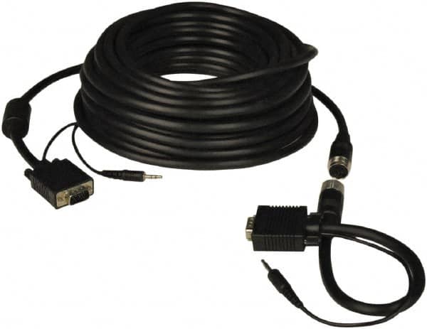 Tripp-Lite - 50' Long, VGA, HD15 Computer Cable - Black, Male x Male - Americas Industrial Supply