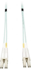 Tripp-Lite - 65' Long, LC/LC Head, Multimode Fiber Optic Cable - Aqua, Use with LAN - Americas Industrial Supply