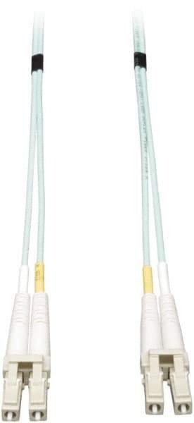 Tripp-Lite - 6' Long, LC/LC Head, Multimode Fiber Optic Cable - Aqua, Use with LAN - Americas Industrial Supply