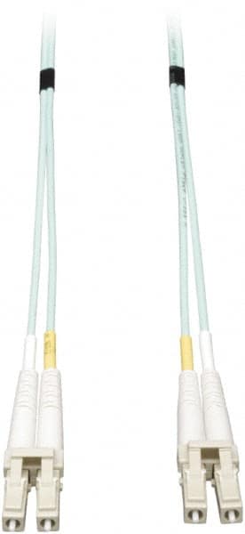 Tripp-Lite - 3' Long, LC/LC Head, Multimode Fiber Optic Cable - Aqua, Use with LAN - Americas Industrial Supply