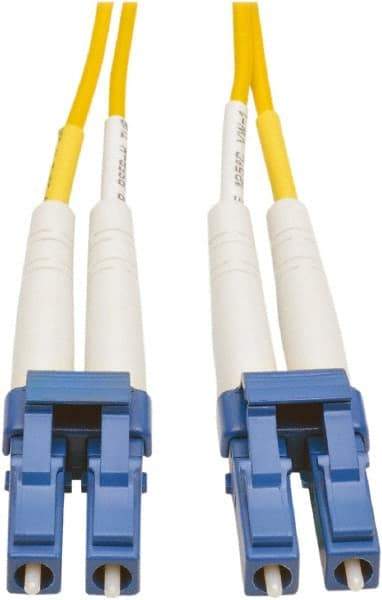 Tripp-Lite - 3' Long, LC/LC Head, Singlemode Fiber Optic Cable - Yellow, Use with LAN - Americas Industrial Supply