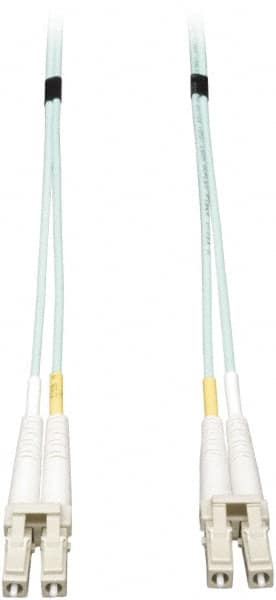 Tripp-Lite - 20' Long, LC/LC Head, Multimode Fiber Optic Cable - Aqua, Use with LAN - Americas Industrial Supply