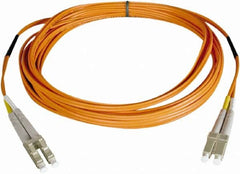 Tripp-Lite - 10' Long, LC/LC Head, Multimode Fiber Optic Cable - Aqua, Use with LAN - Americas Industrial Supply