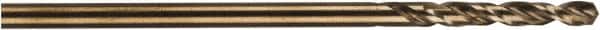 DeWALT - 5/32" 135° Cobalt Jobber Drill - Oxide/Gold Finish, Right Hand Cut, Spiral Flute, Straight Shank, 3-7/64" OAL, Pilot Point - Americas Industrial Supply