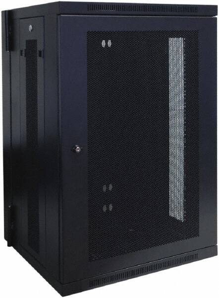 Tripp-Lite - 23.6" Overall Width x 18" Rack Height x 21.6" Overall Depth Data Cable Enclosure - 250 Lb Capacity, Black - Americas Industrial Supply