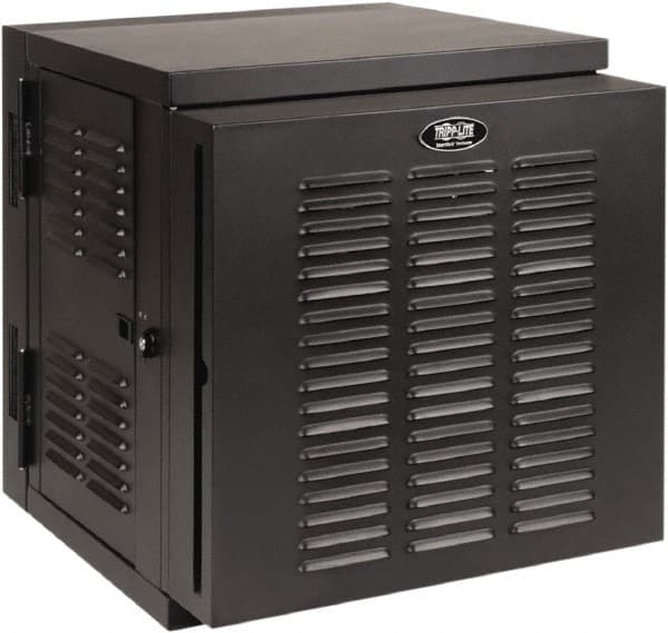 Tripp-Lite - 23.62" Overall Width x 12" Rack Height x 26.42" Overall Depth Data Cable Enclosure - 3,000 Lb Capacity, Black - Americas Industrial Supply