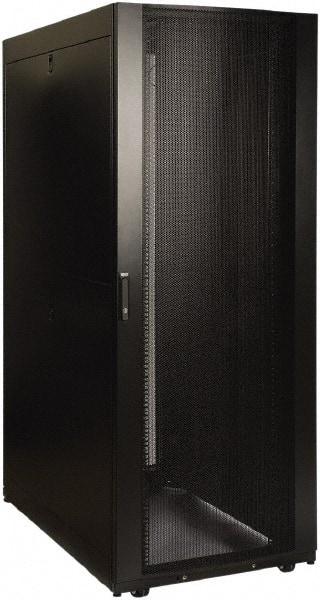 Tripp-Lite - 29.53" Overall Width x 45" Rack Height x 50.89" Overall Depth Data Cable Enclosure - 3,000 Lb Capacity, Black - Americas Industrial Supply