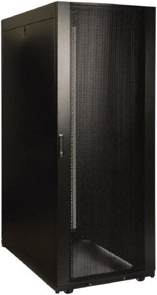 Tripp-Lite - 23.63" Overall Width x 42" Rack Height x 50.89" Overall Depth Data Cable Enclosure - 3,000 Lb Capacity, Black - Americas Industrial Supply