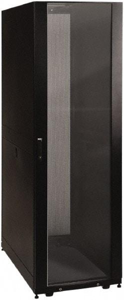 Tripp-Lite - 23.63" Overall Width x 42" Rack Height x 43" Overall Depth Data Cable Enclosure - 3,000 Lb Capacity, Black - Americas Industrial Supply