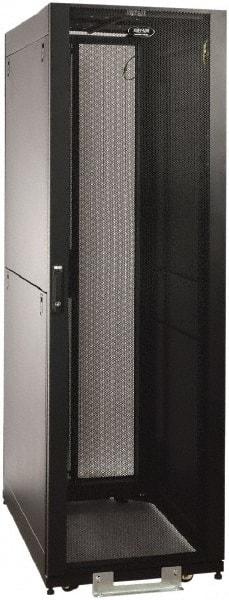 Tripp-Lite - 23.63" Overall Width x 42" Rack Height x 43" Overall Depth Data Cable Enclosure - 3,000 Lb Capacity, Black - Americas Industrial Supply