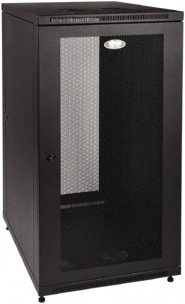 Tripp-Lite - 24.2" Overall Width x 24" Rack Height x 34.06" Overall Depth Data Cable Enclosure - 3,000 Lb Capacity, Black - Americas Industrial Supply