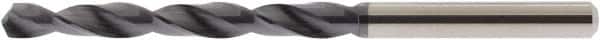 Accupro - 13/32" 118° Solid Carbide Jobber Drill - AlTiN Finish, Right Hand Cut, Spiral Flute, Straight Shank, 133mm OAL - Americas Industrial Supply