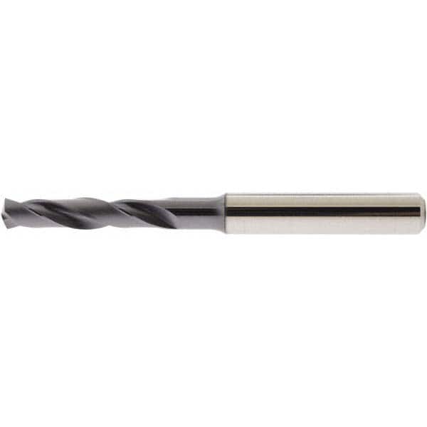 Accupro - 3/8" 140° Spiral Flute Solid Carbide Screw Machine Drill Bit - Americas Industrial Supply