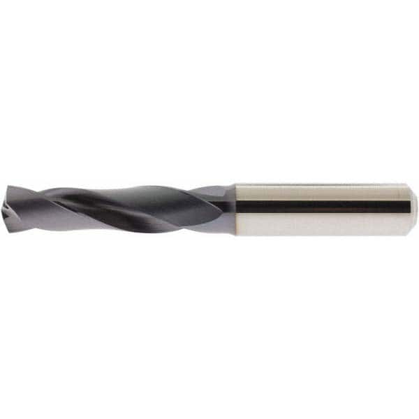 Accupro - 25/64" 140° Spiral Flute Solid Carbide Screw Machine Drill Bit - Americas Industrial Supply