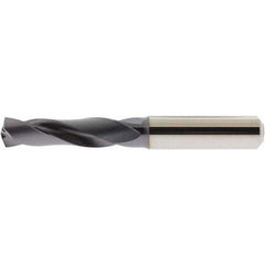 Accupro - 8mm 140° Spiral Flute Solid Carbide Screw Machine Drill Bit - Americas Industrial Supply