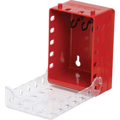 Brady - 1 2-Piece Kit 2.7" Deep x 4" Wide x 5.7" High Portable & Wall Mount Group Lockout Box - Americas Industrial Supply