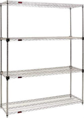 Eagle MHC - 4 Shelf Eagle MHC Wire Shelving - Starter Unit - 72" Wide x 24" Deep x 74" High, - Americas Industrial Supply