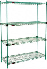 Eagle MHC - 4 Shelf Eagle MHC Wire Shelving - Starter Unit - 72" Wide x 24" Deep x 74" High, - Americas Industrial Supply