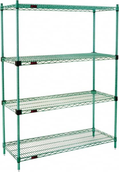 Eagle MHC - 4 Shelf Eagle MHC Wire Shelving - Starter Unit - 60" Wide x 24" Deep x 74" High, - Americas Industrial Supply