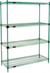 Eagle MHC - 4 Shelf Eagle MHC Wire Shelving - Starter Unit - 60" Wide x 24" Deep x 74" High, - Americas Industrial Supply