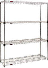 Eagle MHC - 4 Shelf Eagle MHC Wire Shelving - Starter Unit - 60" Wide x 24" Deep x 74" High, - Americas Industrial Supply