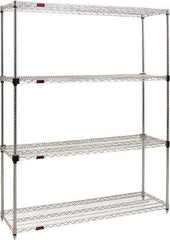 Eagle MHC - 4 Shelf Eagle MHC Wire Shelving - Starter Unit - 48" Wide x 24" Deep x 74" High, - Americas Industrial Supply