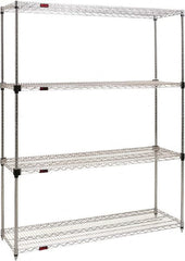 Eagle MHC - 4 Shelf Eagle MHC Wire Shelving - Starter Unit - 48" Wide x 24" Deep x 74" High, - Americas Industrial Supply