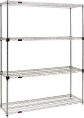 Eagle MHC - 4 Shelf Eagle MHC Wire Shelving - Starter Unit - 48" Wide x 24" Deep x 74" High, - Americas Industrial Supply