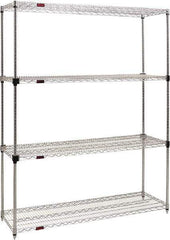 Eagle MHC - 4 Shelf Eagle MHC Wire Shelving - Starter Unit - 36" Wide x 24" Deep x 74" High, - Americas Industrial Supply