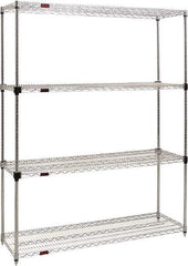 Eagle MHC - 4 Shelf Eagle MHC Wire Shelving - Starter Unit - 48" Wide x 18" Deep x 74" High, - Americas Industrial Supply