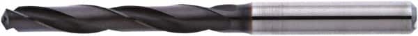 Accupro - Letter F 135° Solid Carbide Jobber Drill - AlTiN Finish, Right Hand Cut, Spiral Flute, Straight Shank, 91mm OAL - Americas Industrial Supply