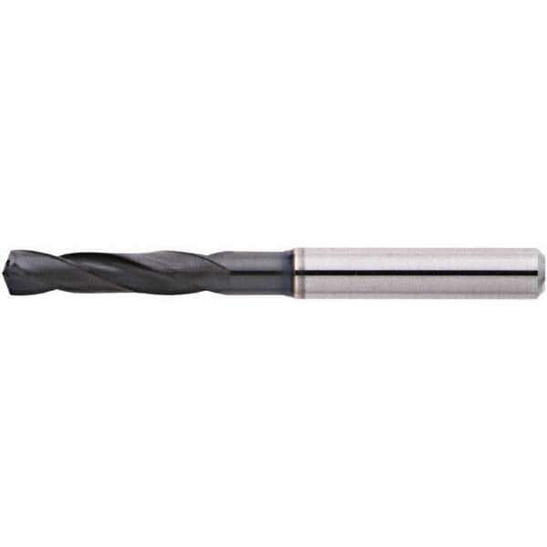 Accupro - 1/4" 135° Spiral Flute Solid Carbide Screw Machine Drill Bit - Americas Industrial Supply