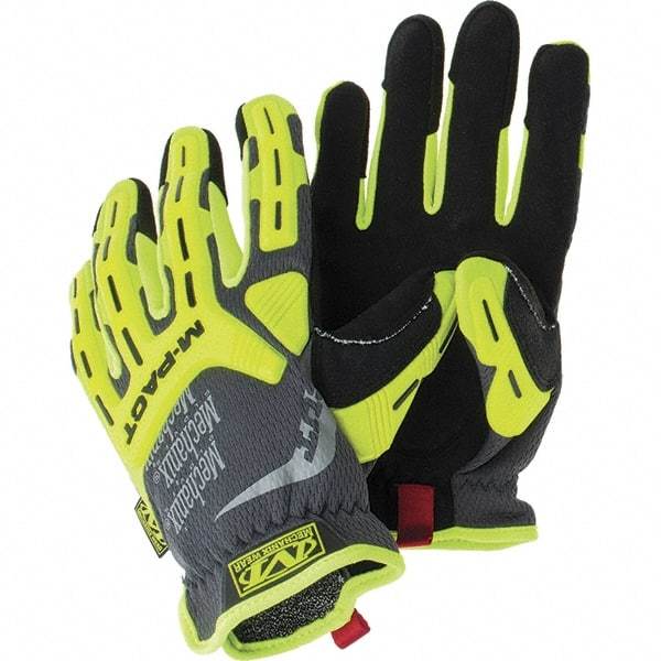 Mechanix Wear - Size XL, ANSI Cut Lvl A5, Synthetic Leather Cut & Puncture Resistant Gloves - Elastic Cuff, Hi-Vis Yellow, Paired - Americas Industrial Supply