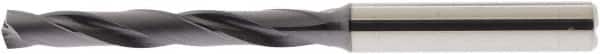 Accupro - 27/64" 140° Solid Carbide Jobber Drill - AlTiN Finish, Right Hand Cut, Spiral Flute, Straight Shank, 118mm OAL - Americas Industrial Supply