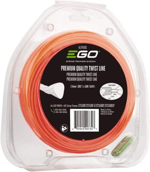 EGO Power Equipment - 0.095" Diam, 6-1/2" Long x 6-1/2" Wide x 1-3/8" High Trimmer Spool - For ST1500, ST1502, ST1504, ST1500-S, ST1502-S, ST1504-S, ST1500-F, ST1502-F, ST1504-F, ST1500SF, ST1502SF, ST1504SF - Americas Industrial Supply