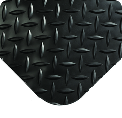 Diamond-Plate SpongeCote 4' x 75' Black Work Mat - Americas Industrial Supply