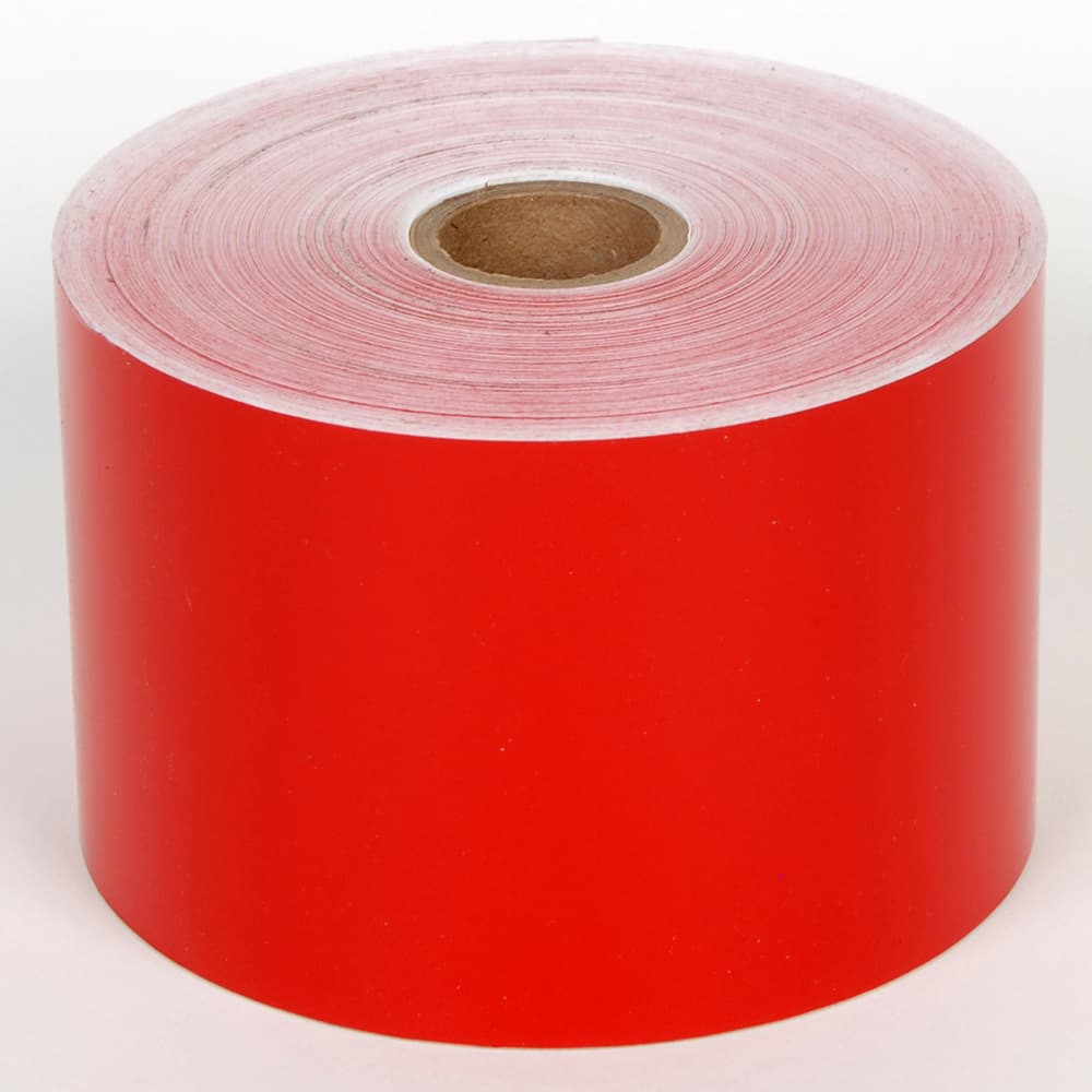 Cobra Systems - Labels, Ribbons & Tapes; Type: Vinyl Tape ; Color: Red ; For Use With: VNM4PRO ; Width (Inch): 4 ; Length (Feet): 150 ; Material: Vinyl - Exact Industrial Supply