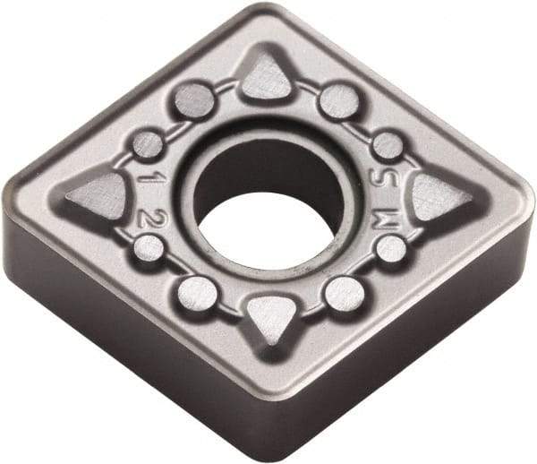 Kyocera - CNMG434 MS Grade PR015S Carbide Turning Insert - Megacoat Hard Finish, 80° Diamond, 1/2" Inscr Circle, 3/16" Thick, 1/16" Corner Radius - Americas Industrial Supply