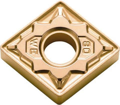 Kyocera - CNMG433 WE Grade CA525 Carbide Turning Insert - TiCN/AI2O3/TiN Finish, 80° Diamond, 1/2" Inscr Circle, 3/16" Thick, 3/64" Corner Radius - Americas Industrial Supply